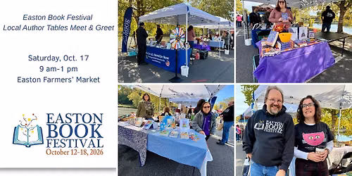 Easton Book Festival Local Author Tables Meet and Greet at the Easton Farmers' Market