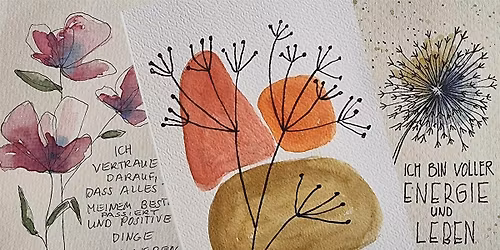 Handlettering & Aquarell \u2013 Kreativkurs f\u00fcr sch\u00f6ne Schrift & Farben