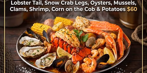 4th Weekend of the Month Special Buddy Boys own Seafood at Buddy Boy Winery & Restaurant. Boil