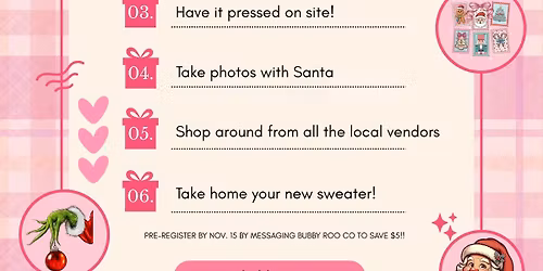 Make Your Own Christmas Crewneck at The Studio! 