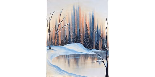Shimmering Snowfall - Paint and Sip in Sacramento | Classpop!\u2122