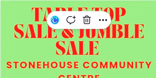 Stonehouse Table Top Sale 