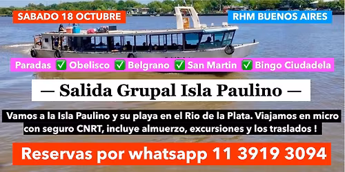 Salida Grupal a la Isla Paulino !