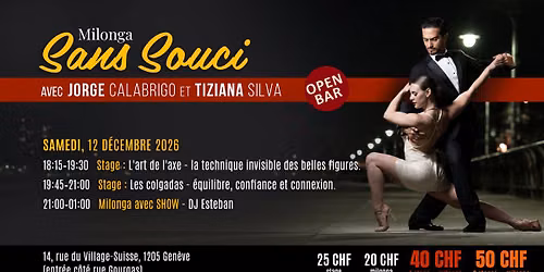 Milonga Sans Souci avec Jorge Calabrigo & Tiziana Silva