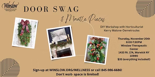 DIY Door Swags and Mantle Pieces