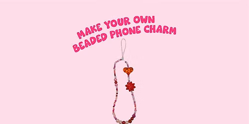 Make your own beaded phone charm