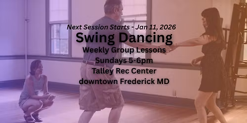 Swing Dancing - Weekly Group Lessons - Restarting Jan 11