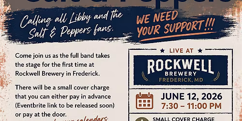 LIBBY and the Salt & Peppers Live on Stage at Rockwell Brewery 6\/12\/26