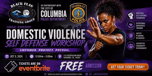 Annual Black Flag Domestic Violence Self- Defense Workshop