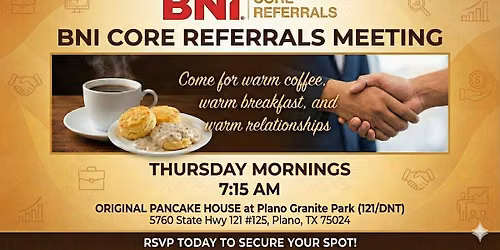 BNi Core Referrals FREE Meeting