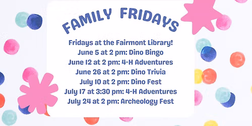 Family Fridays: Summer 2026