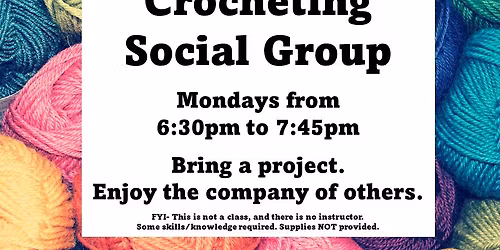 Knitting and Crochet Social Group