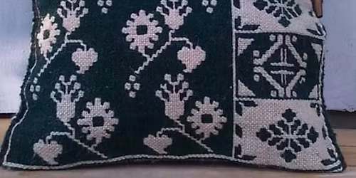 Warsztat tkaniny dwuosnowowej.