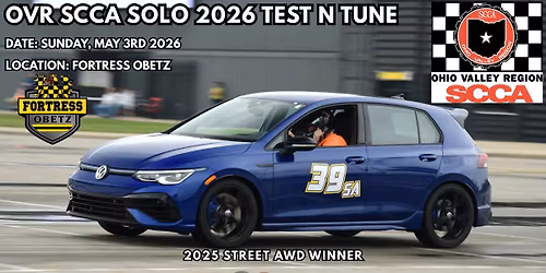 OVR SCCA Solo 2026 Test & Tune