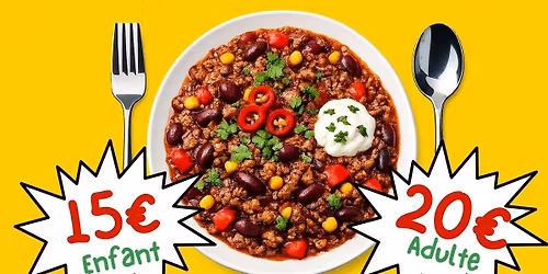 Repas chili con carne du MJS Ath-Silly