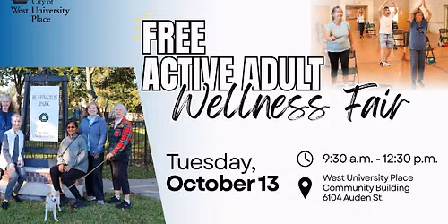 Free Active Adult Wellness Fair