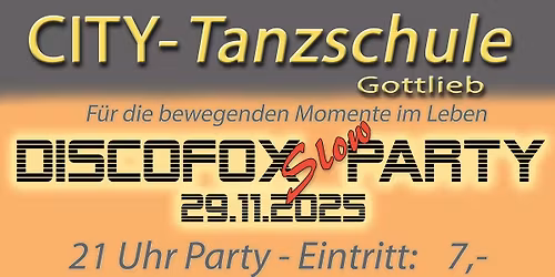 DiscoFox Slow Party und Workshop mit Alla und Hans Ess