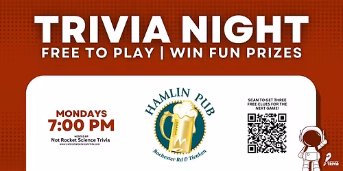 Rochester Hill Trivia Night | Hamlin Pub on Tienken
