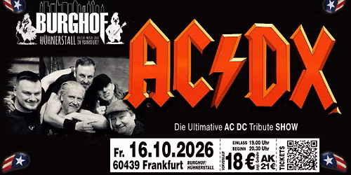 AC\/DX - Tribute to AC\/DC im Burghof H\u00fchnerstall