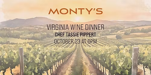 Virginia Wine Dinner featuring Chef Tassie Pippert