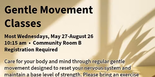 Gentle Movement Classes