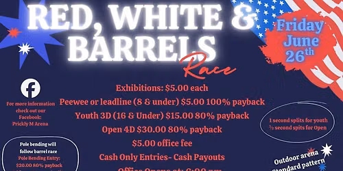 Red, White & Barrels Race 