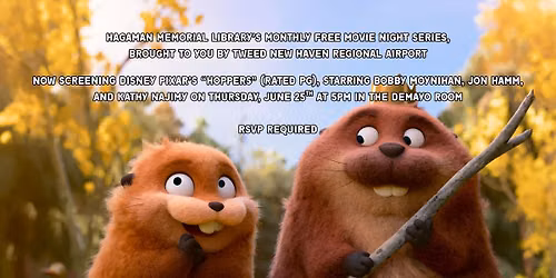 HML Free, Family-Friendly Movie Night: Now Screening Disney-Pixar's "Hoppers", Rated PG!