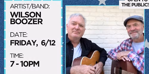 Franklin VFW Live presents music from Wilson Boozer (free & open to public)