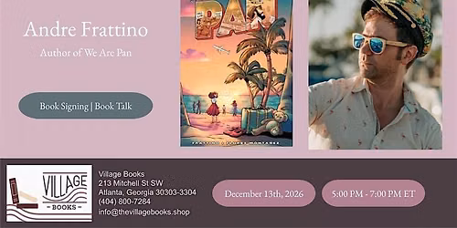 Book Signing and Talk with Andre Frattino