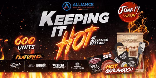 Keeping it Hot at Alliance Dallas!