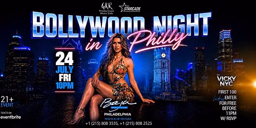 Bollywood Night at Baja Beach Club - Philadelphia, July 24 2026