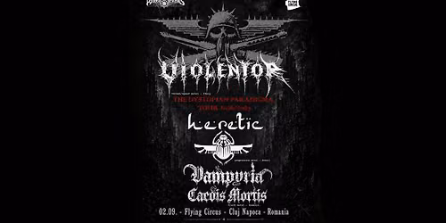VIOLENTOR\/\/Heretic\/Wrathhammer\/Vampyria Caedis Mortis live @Flying Circus