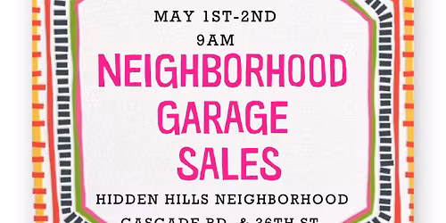 Hidden Hills Neighborhood Garage Sales