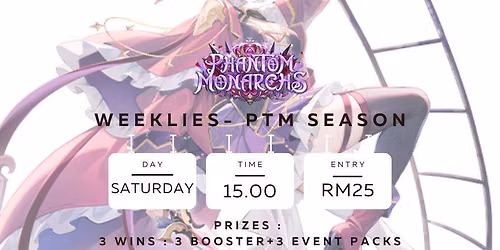 Weatherlight GA PTM Weeklies Satuday Afternoon!