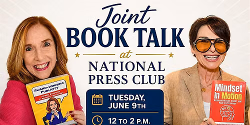 Tues June 9, 12-2pm, Joint Book Talk, NPC DC, Debbi DiMaggio, Liz H Kelly