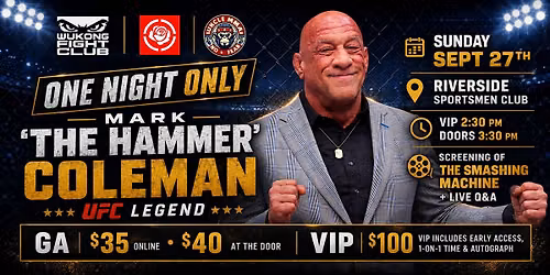 An Afternoon with UFC Legend Mark Coleman: Screening & Live Q&A