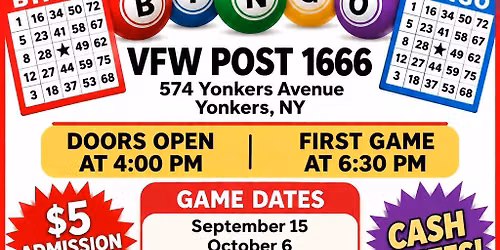 Bingo at VFW Post 1666