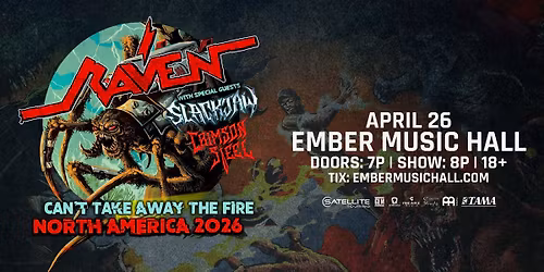 Raven w\/ special guests Slackjaw & Crimson Steel 
