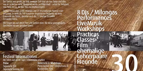 30 Jahre Tango im Cafe Ada - TangoSinFin