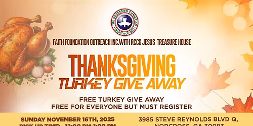 FREE THANKSGIVING TURKEY GIVEAWAY