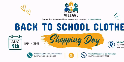 Back to School Clothes Shopping Days at Village Closet