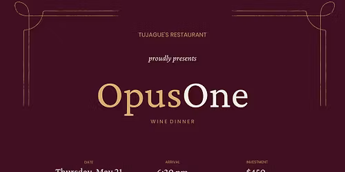 Opus Wine Dinner