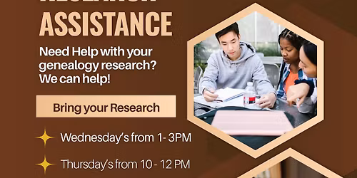 Genealogy Research Assistance at Cooper Memorial library