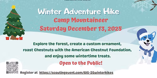 2025 Winter Adventure Hikes at Camp Mountaineer