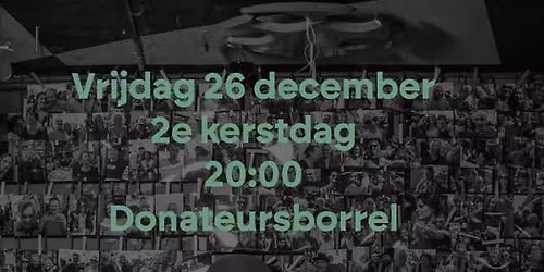 2de kerstdag Donateurs borrel