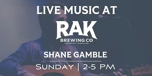 Live Music: Shane Gamble