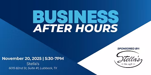 Business After Hours Sponsored by Stella's