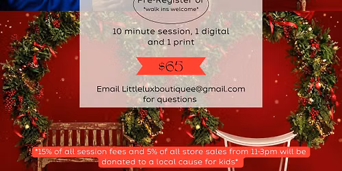 Holiday Portraits at Little Lux Boutique
