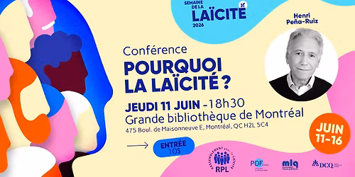 Pourquoi la la\u00efcit\u00e9? | Conf\u00e9rence d'ouverture