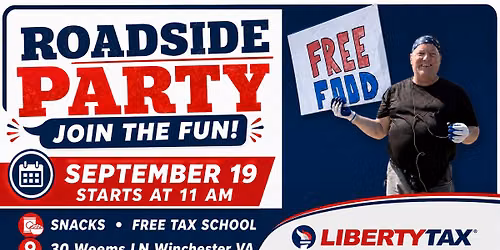 Community Appreciation Roadside Party at Liberty Tax Winchester